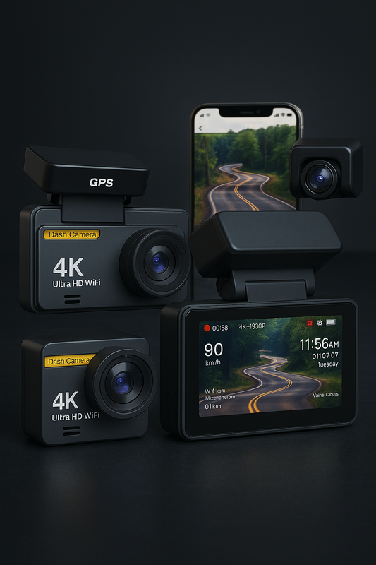 ClearDrive B46P – Dashcam 4K double caméra avec Wi-Fi & GPS intégrés