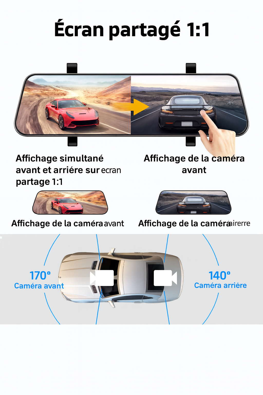 ClearDrive 4K – Le rétroviseur intelligent 2-en-1 nouvelle génération