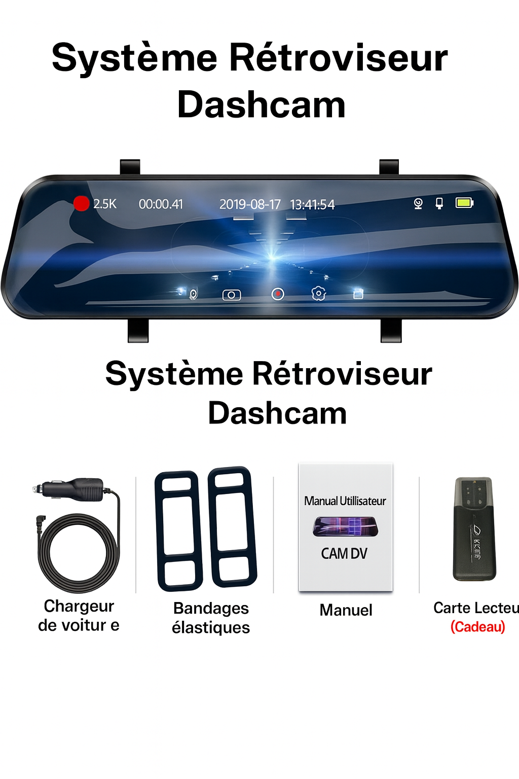 ClearDrive 4K – Le rétroviseur intelligent 2-en-1 nouvelle génération